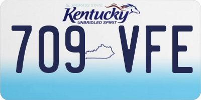 KY license plate 709VFE