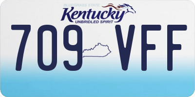 KY license plate 709VFF