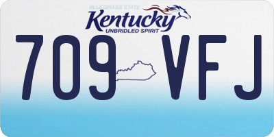 KY license plate 709VFJ