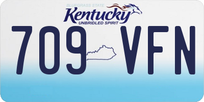 KY license plate 709VFN
