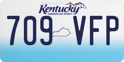 KY license plate 709VFP