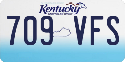 KY license plate 709VFS