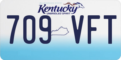 KY license plate 709VFT