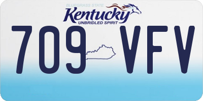 KY license plate 709VFV