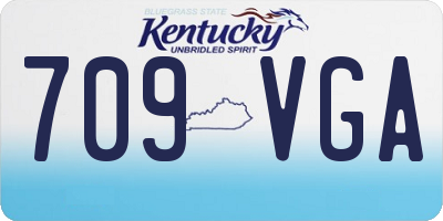 KY license plate 709VGA