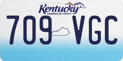 KY license plate 709VGC