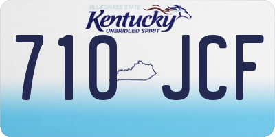 KY license plate 710JCF