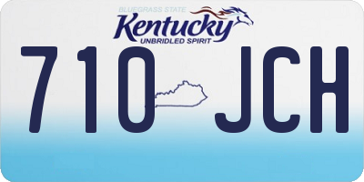 KY license plate 710JCH