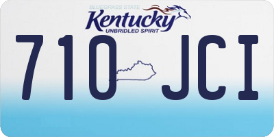 KY license plate 710JCI