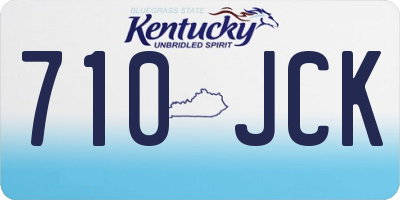 KY license plate 710JCK