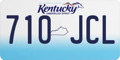 KY license plate 710JCL