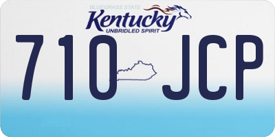 KY license plate 710JCP