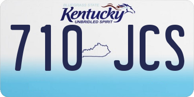 KY license plate 710JCS
