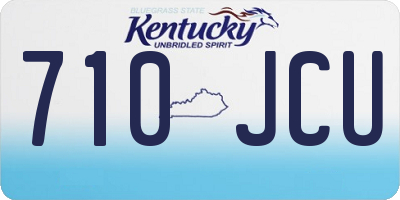 KY license plate 710JCU