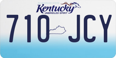 KY license plate 710JCY