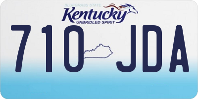 KY license plate 710JDA