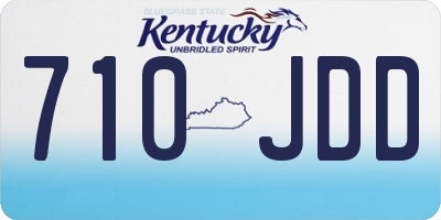 KY license plate 710JDD