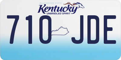 KY license plate 710JDE