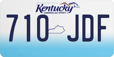 KY license plate 710JDF