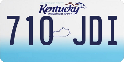 KY license plate 710JDI