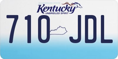 KY license plate 710JDL