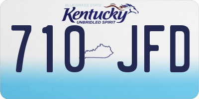 KY license plate 710JFD