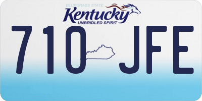 KY license plate 710JFE