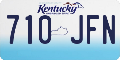 KY license plate 710JFN