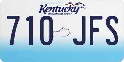 KY license plate 710JFS