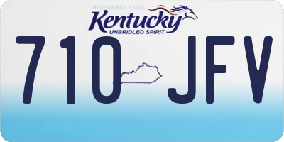 KY license plate 710JFV