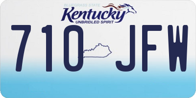 KY license plate 710JFW