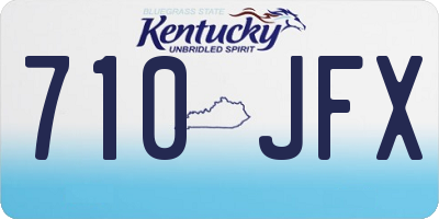 KY license plate 710JFX