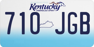 KY license plate 710JGB