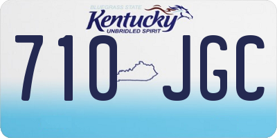KY license plate 710JGC