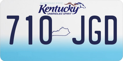KY license plate 710JGD