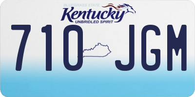 KY license plate 710JGM
