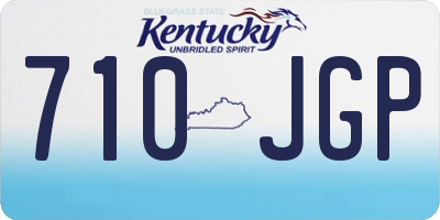 KY license plate 710JGP