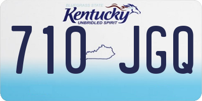 KY license plate 710JGQ