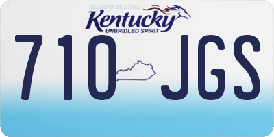 KY license plate 710JGS