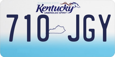 KY license plate 710JGY