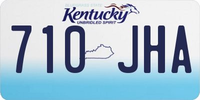 KY license plate 710JHA