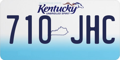 KY license plate 710JHC