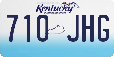 KY license plate 710JHG