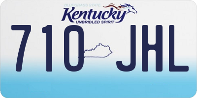 KY license plate 710JHL