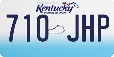 KY license plate 710JHP