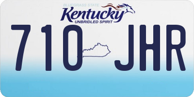 KY license plate 710JHR