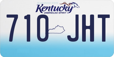 KY license plate 710JHT