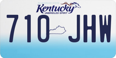 KY license plate 710JHW
