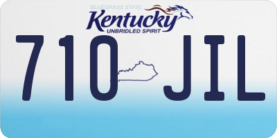 KY license plate 710JIL
