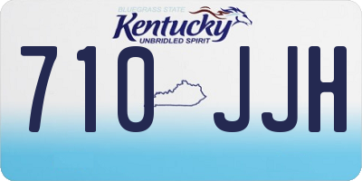 KY license plate 710JJH